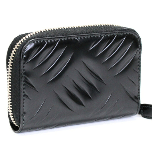 PRADA Leather Black Coin & Card Holder Card Case Size ONE SIZE