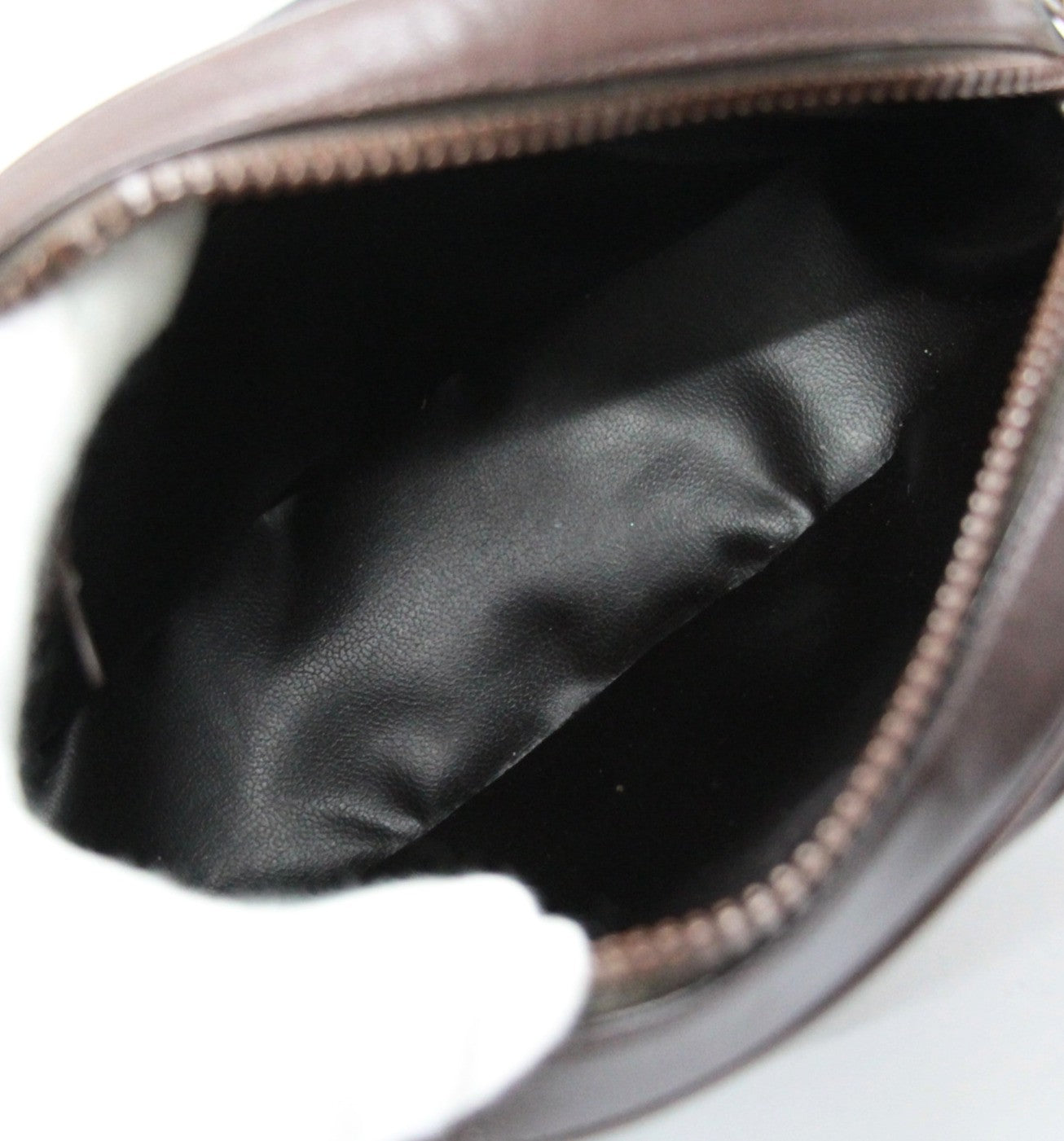 CELINE Vintage Macadam Leather Shoulder Bag Size ONE SIZE