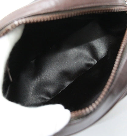 CELINE Vintage Macadam Leather Shoulder Bag Size ONE SIZE