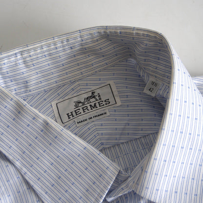Hermes Cotton Stripe Shirt Size 42