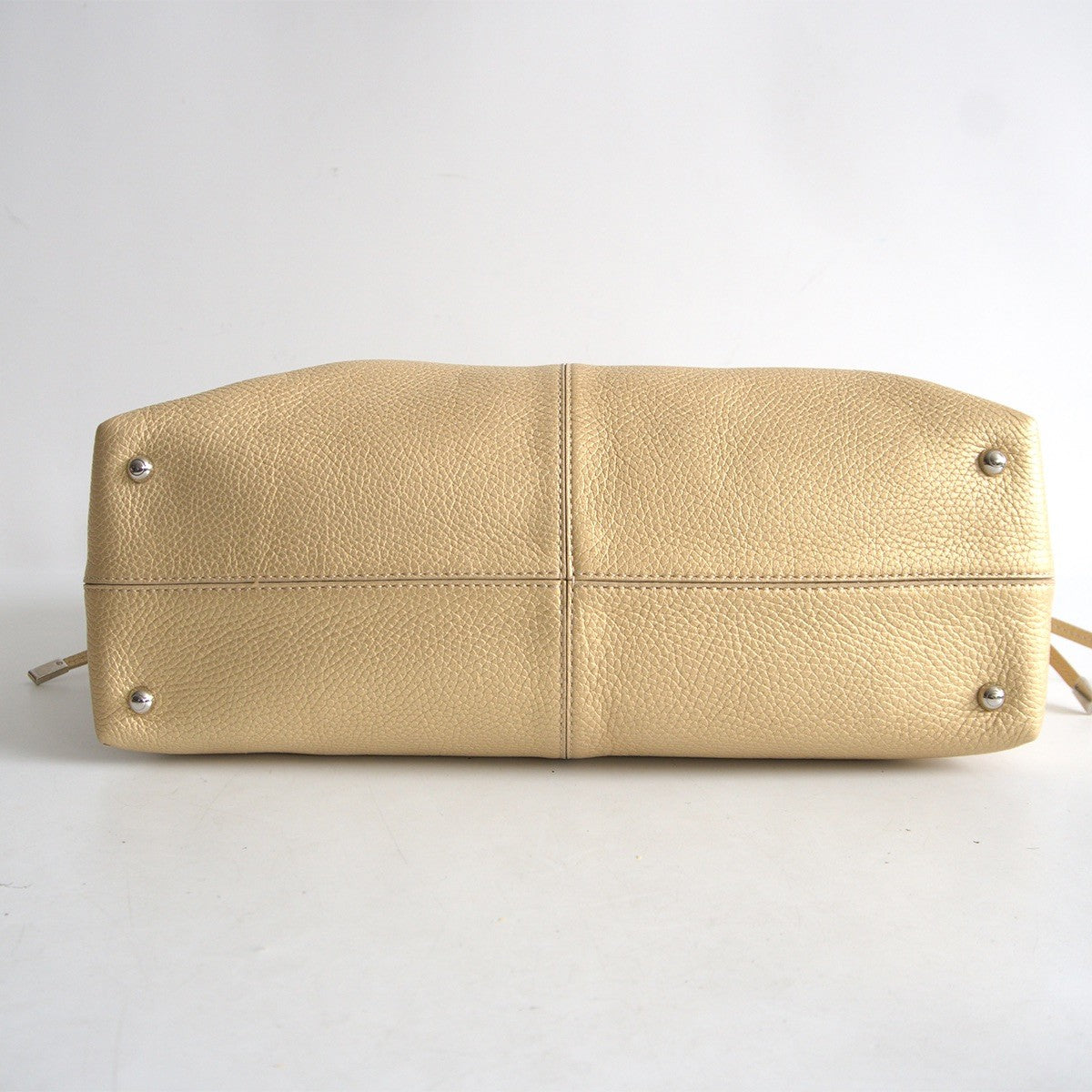 TOD'S D-Bag Leather Shoulder Bag Champagne Size ONE SIZE