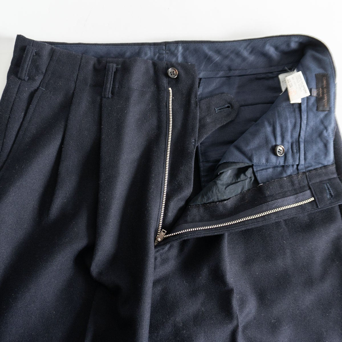 Comme des Garcons 89 80s Wool Slacks Pants Blue Size L