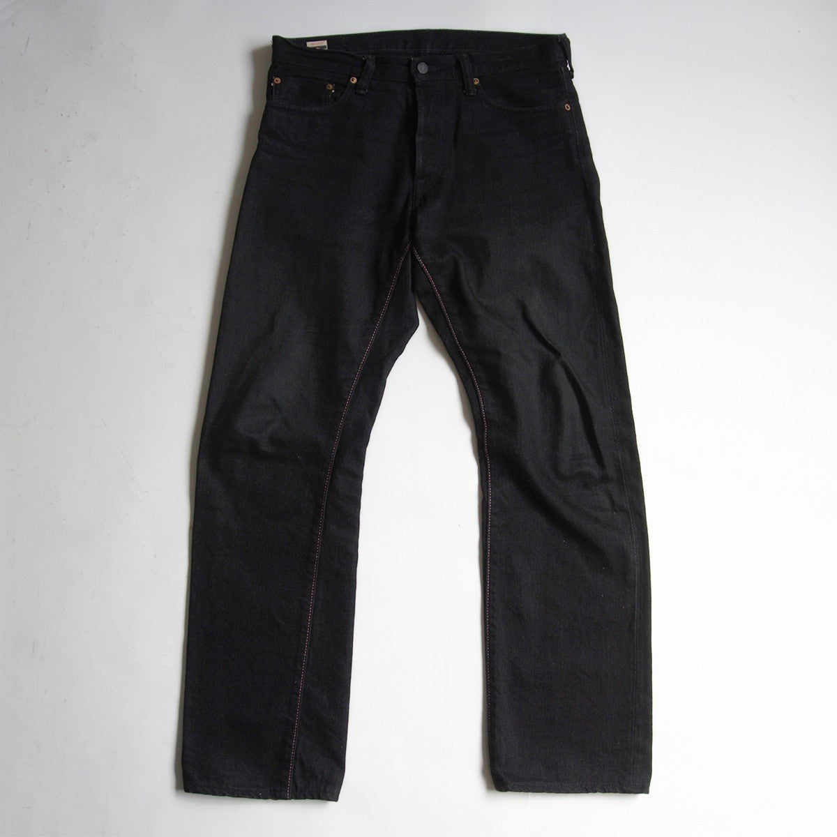 Momotaro Jeans G0205SP Slim Straight Black Denim Size 33