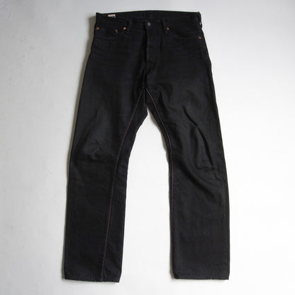 Momotaro Jeans G0205SP Slim Straight Black Denim Size 33
