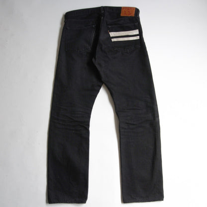 Momotaro Jeans G0205SP Slim Straight Black Denim Size 33