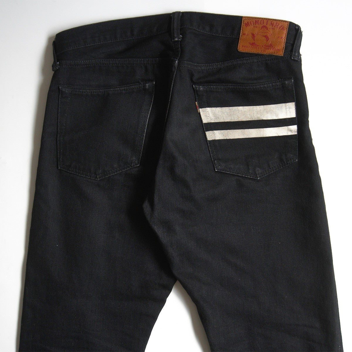 Momotaro Jeans G0205SP Slim Straight Black Denim Size 33
