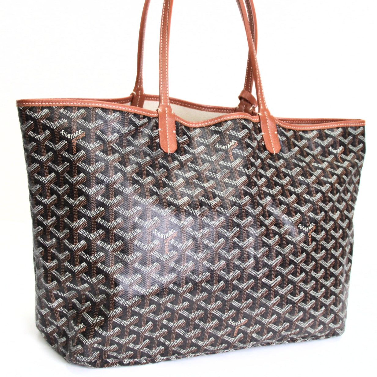 GOYARD Saint Louis PM PVC Leather Tote Bag Size ONE SIZE