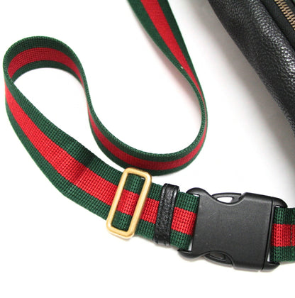 GUCCI Leather Black Crossbody Bag Size ONE SIZE