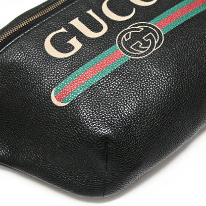 GUCCI Leather Black Crossbody Bag Size ONE SIZE
