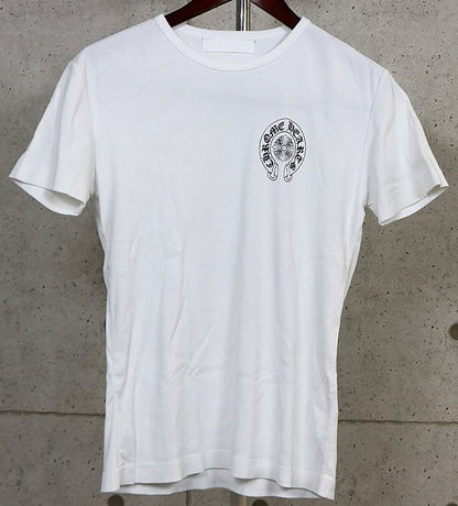 CHROME HEARTS Old Back Cemetery Cross T-Shirt White Size S