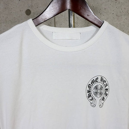 CHROME HEARTS Old Back Cemetery Cross T-Shirt White Size S