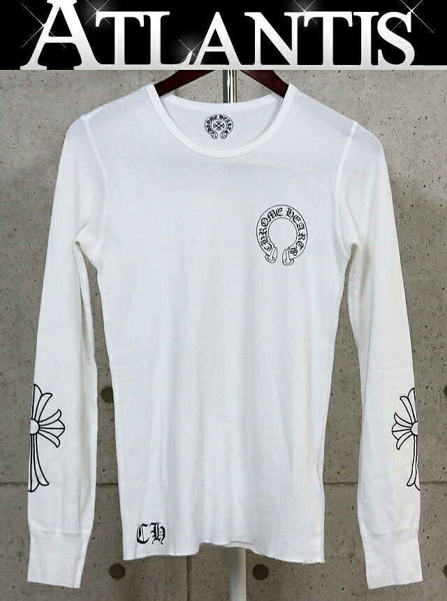 CHROME HEARTS Old Small Cross Thermal Sleeve White Size S