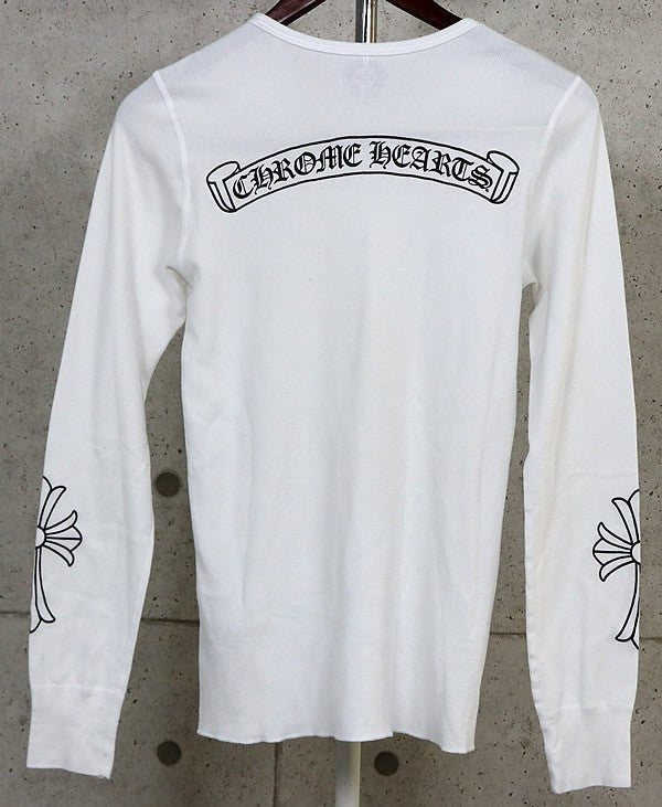 CHROME HEARTS Old Small Cross Thermal Sleeve White Size S