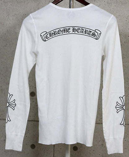 CHROME HEARTS Old Small Cross Thermal Sleeve White Size S