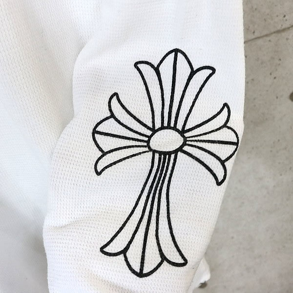CHROME HEARTS Old Small Cross Thermal Sleeve White Size S