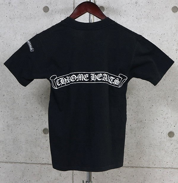 CHROME HEARTS Vintage Scroll Label T-Shirt Black Size M