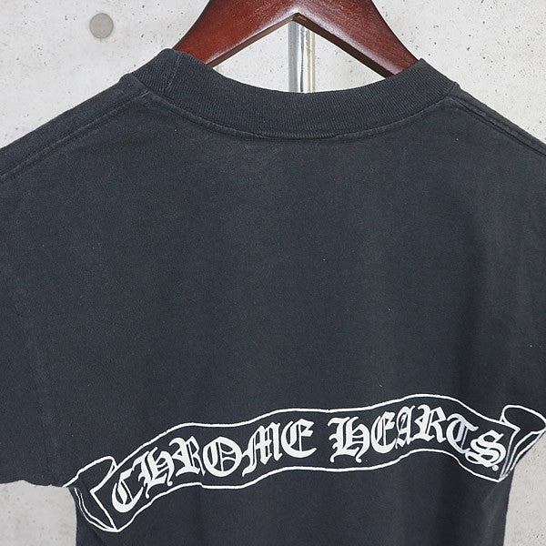 CHROME HEARTS Vintage Scroll Label T-Shirt Black Size M