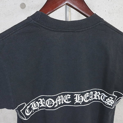 CHROME HEARTS Vintage Scroll Label T-Shirt Black Size M