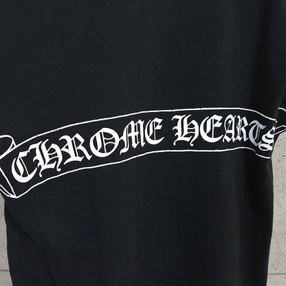 CHROME HEARTS Vintage Scroll Label T-Shirt Black Size M