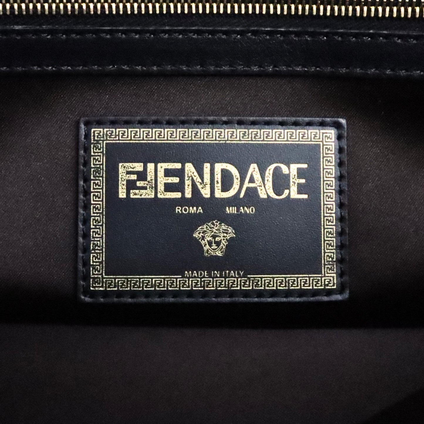 FENDACE Mamma Baguette 2-Way Nylon Bag Black Size ONE SIZE