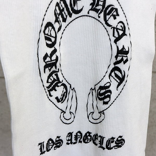 CHROME HEARTS Large Cross Horseshoe Tank Top White Size S