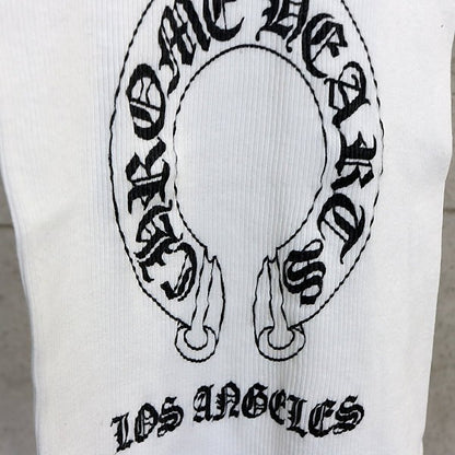 CHROME HEARTS Large Cross Horseshoe Tank Top White Size S