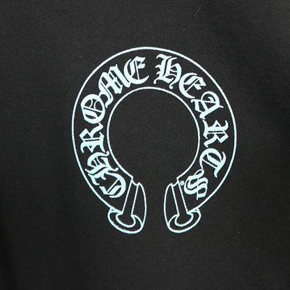 CHROME HEARTS Blue Glitter Floral Cross Hoodie Size XXL