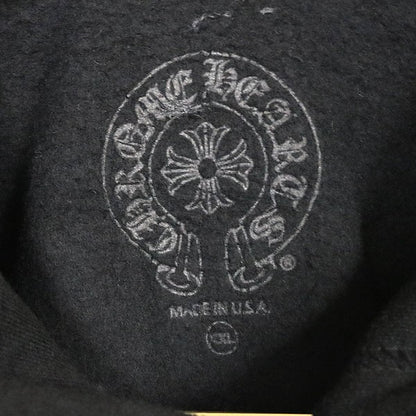 CHROME HEARTS Blue Glitter Floral Cross Hoodie Size XXL