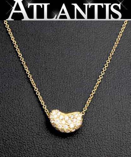 TIFFANY&CO Bean Diamond 18K Gold Necklace Size ONE SIZE