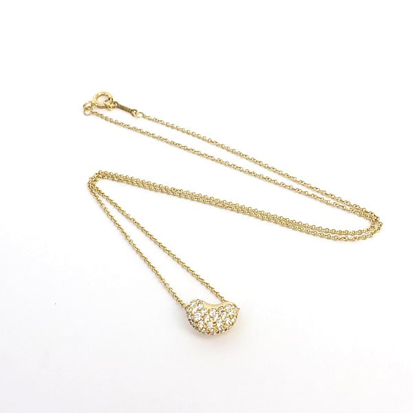 TIFFANY&CO Bean Diamond 18K Gold Necklace Size ONE SIZE