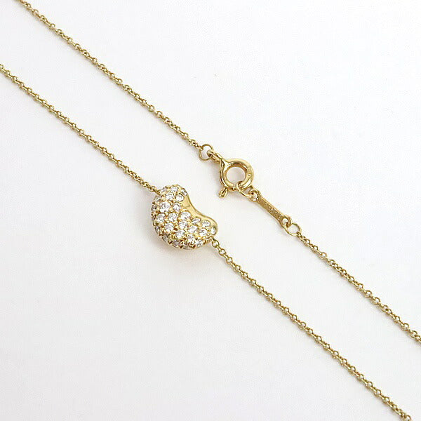 TIFFANY&CO Bean Diamond 18K Gold Necklace Size ONE SIZE