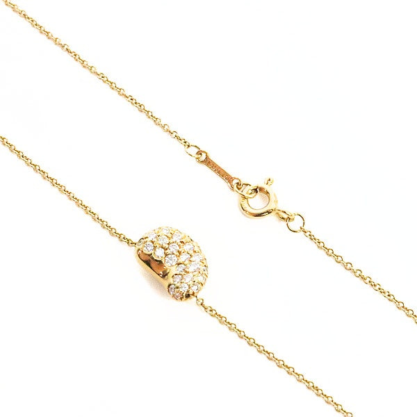 TIFFANY&CO Bean Diamond 18K Gold Necklace Size ONE SIZE