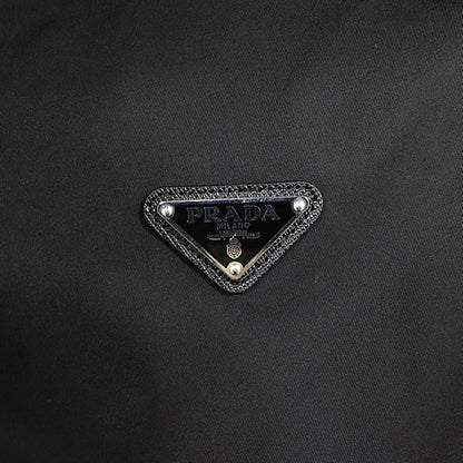PRADA Nylon Triangle Logo Bomber Jacket Black Size 52
