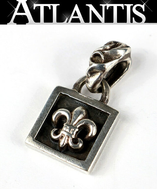 CHROME HEARTS Framed BS Fleur 925 Pendant Size ONE SIZE