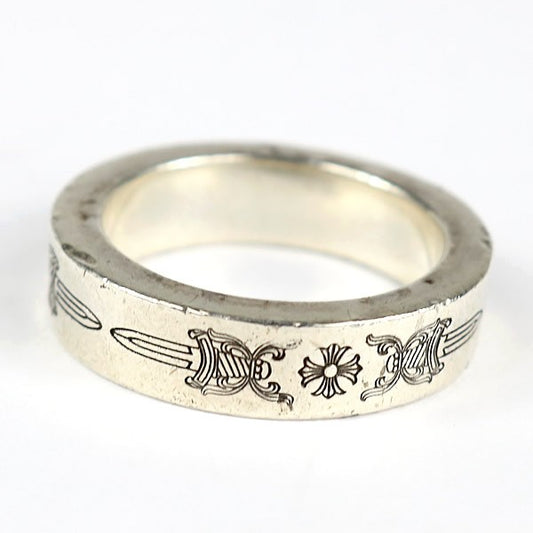 CHROME HEARTS Dagger Plus 6mm Spacer 925 Ring Size ONE SIZE