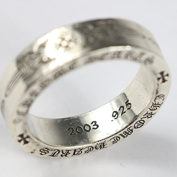 CHROME HEARTS Dagger Plus 6mm Spacer 925 Ring Size ONE SIZE