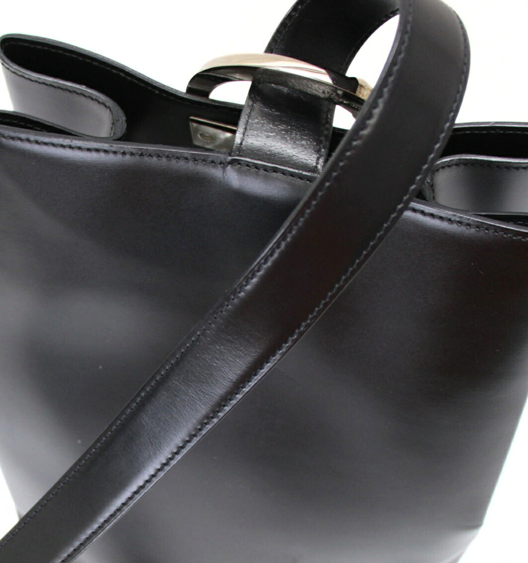 Cartier Panthère Leather Black Shoulder Bag Size ONE SIZE