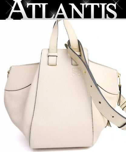 LOEWE Hammock Small Leather Bag Beige Size ONE SIZE