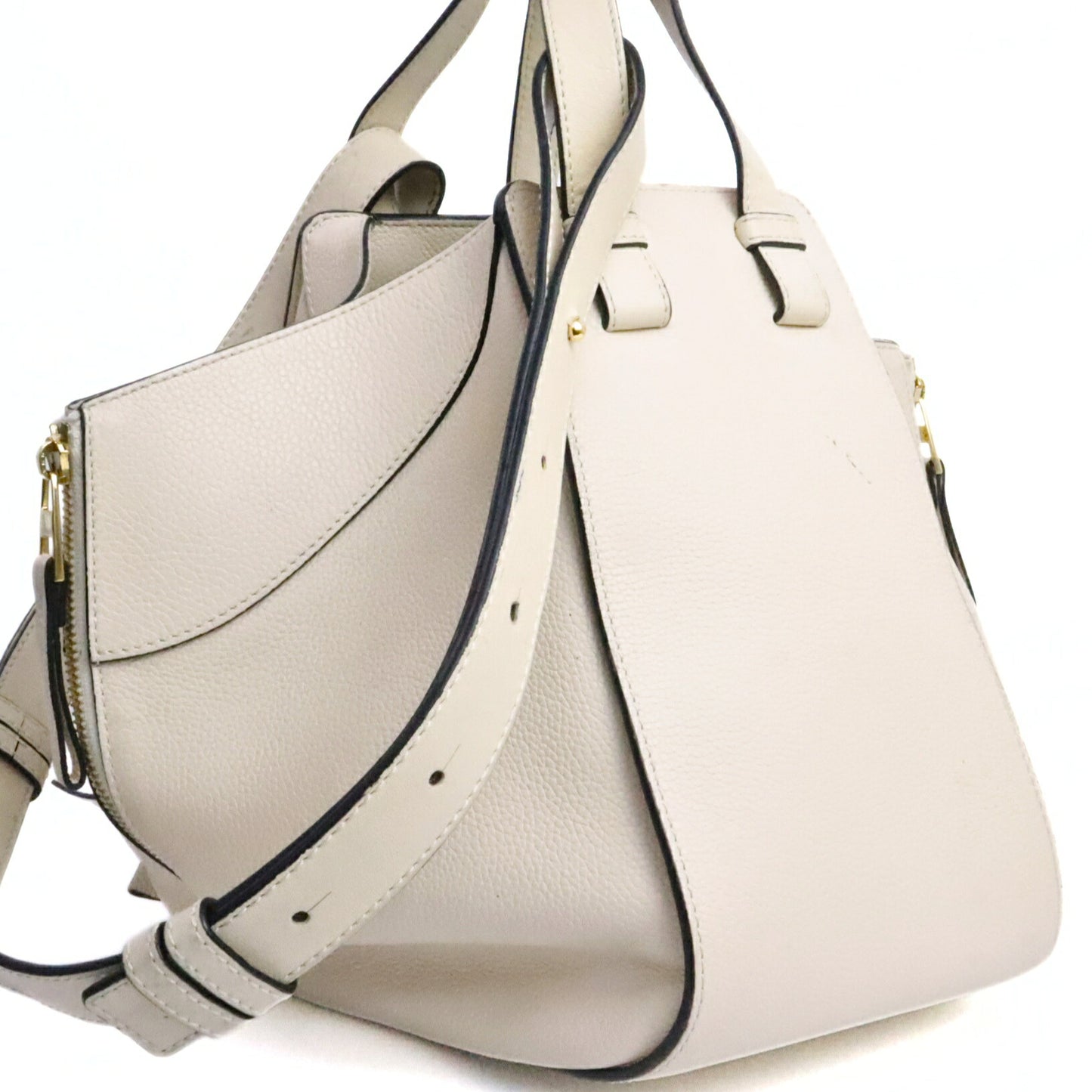 LOEWE Hammock Small Leather Bag Beige Size ONE SIZE