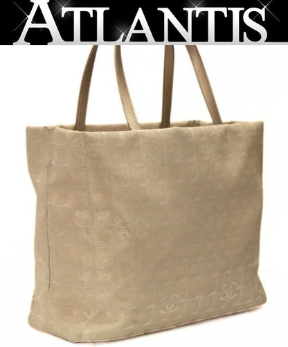 CHANEL New Travel Line Nylon Leather Bag Gold Size ONE SIZE