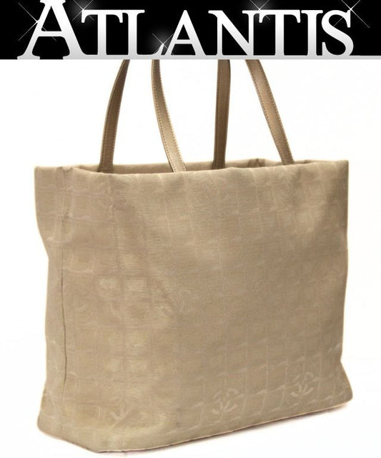 CHANEL New Travel Line Nylon Leather Bag Gold Size ONE SIZE