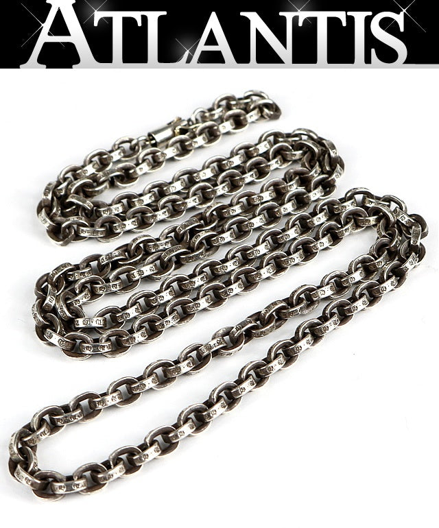 CHROME HEARTS Paper Chain 30 Silver Necklace Size ONE SIZE
