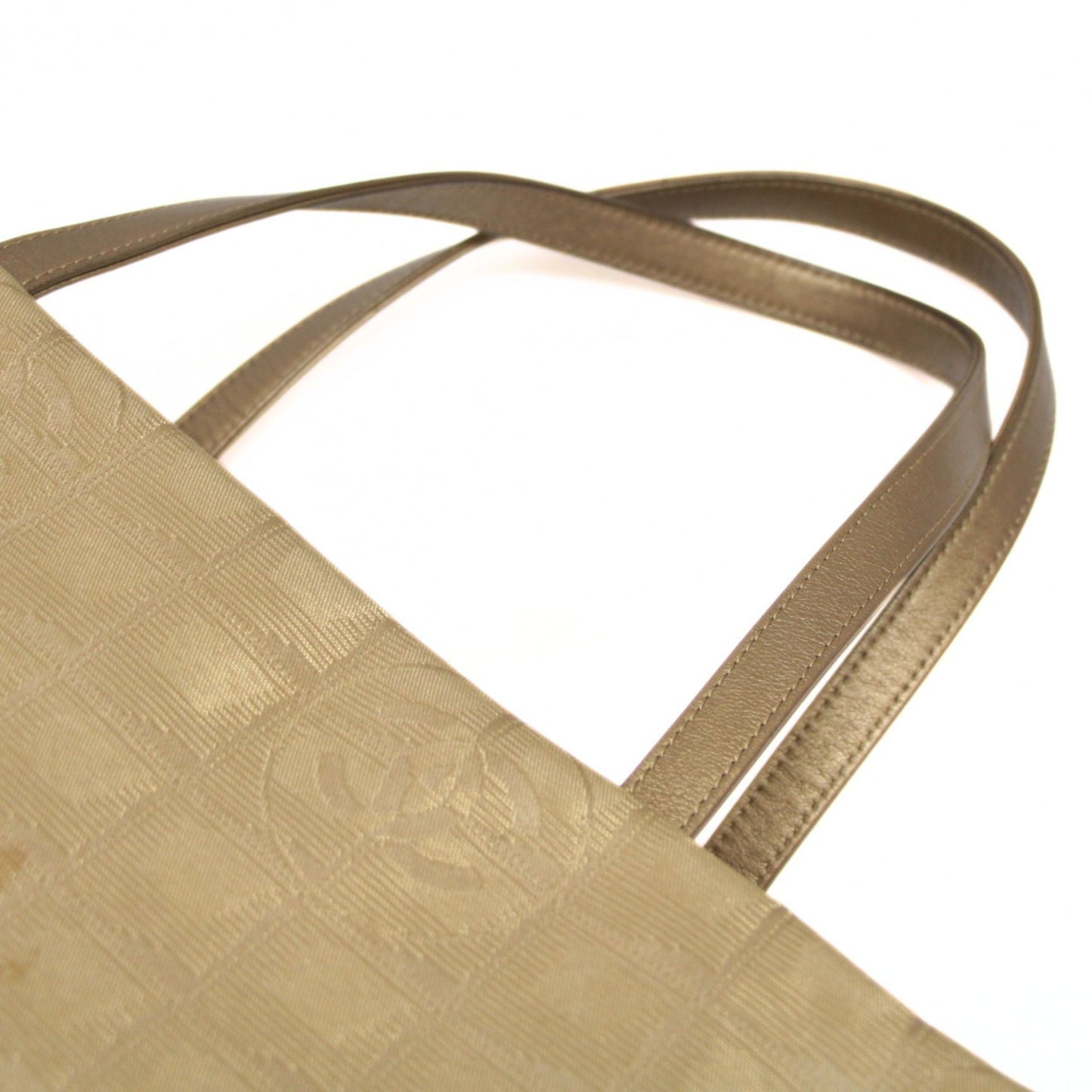 CHANEL New Travel Line Nylon Leather Bag Gold Size ONE SIZE