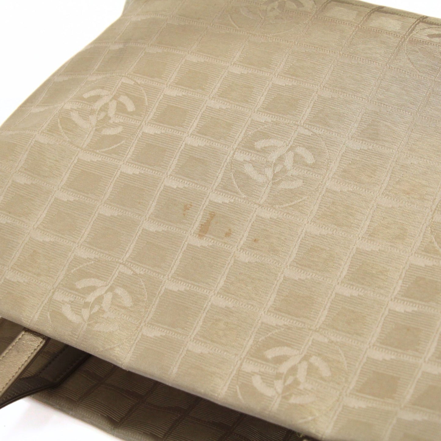 CHANEL New Travel Line Nylon Leather Bag Gold Size ONE SIZE