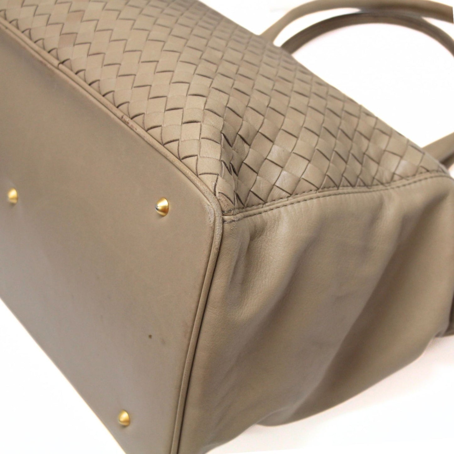 BOTTEGA VENETA Intrecciato Leather Bag Beige Size ONE SIZE
