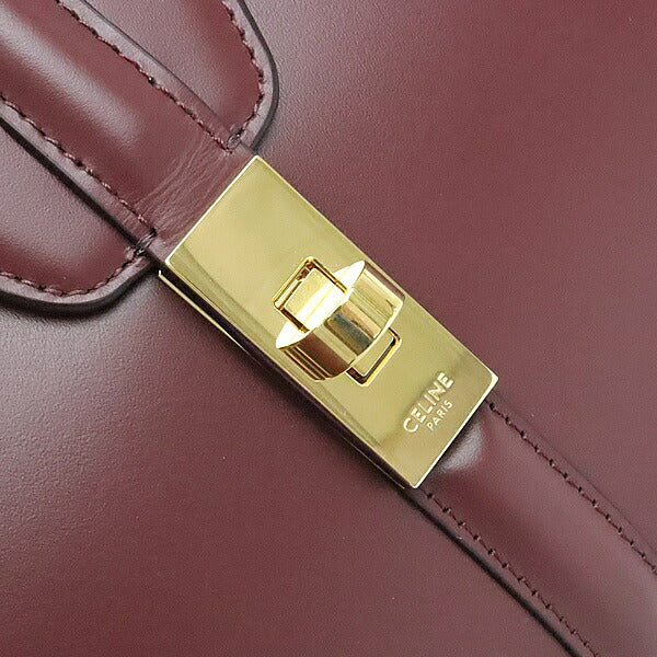 CELINE 16 Small 2-Way Calfskin Bag Bordeaux Size ONE SIZE