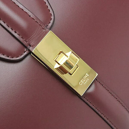 CELINE 16 Small 2-Way Calfskin Bag Bordeaux Size ONE SIZE