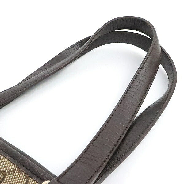 GUCCI GG Canvas Web Stripe Mini Tote Bag Brown Size ONE SIZE