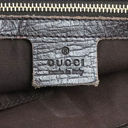 GUCCI GG Canvas Web Stripe Mini Tote Bag Brown Size ONE SIZE