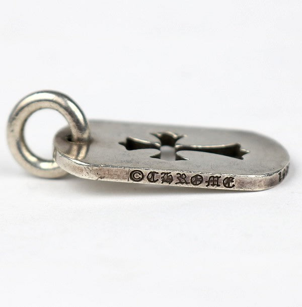 CHROME HEARTS Small Cutout Cross Dog Tag Charm Size ONE SIZE